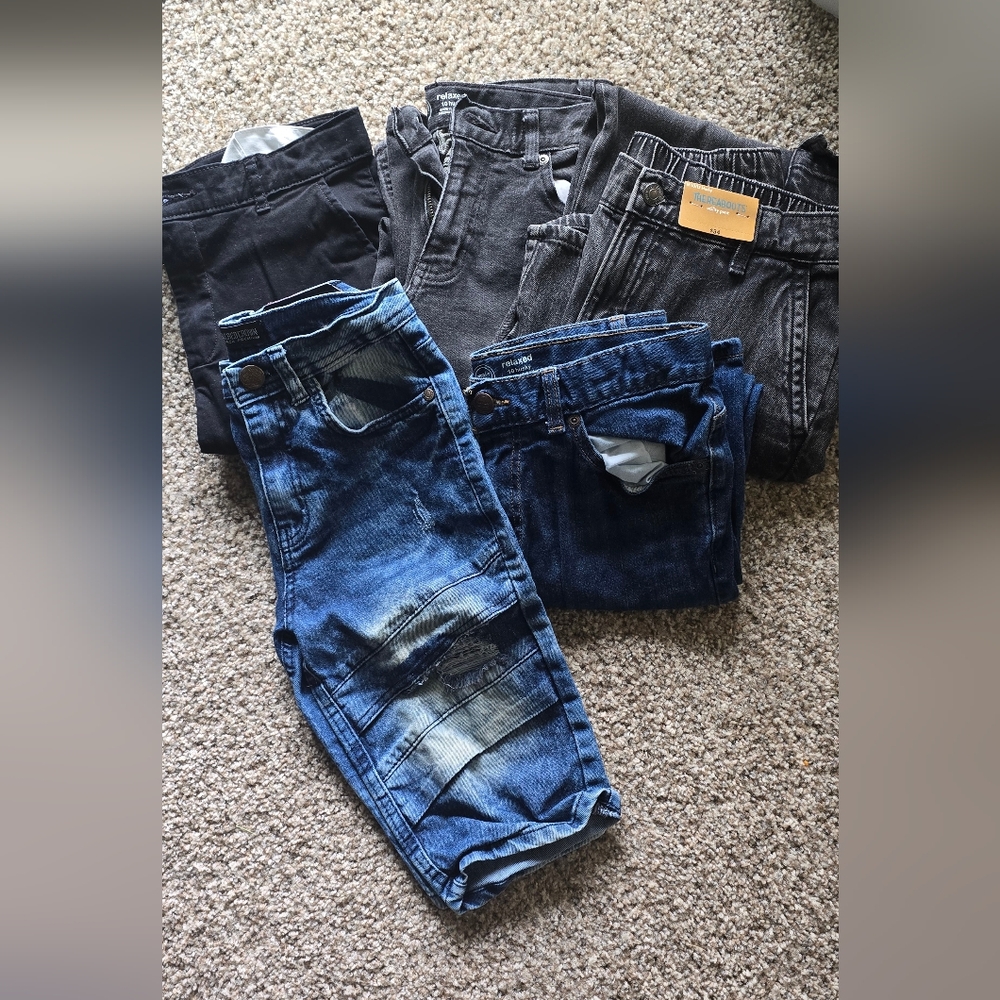 Men's Blue Distressed Jeans